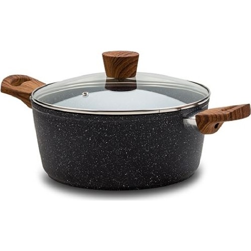 POT  NATURE 10-144-121 (24CM / 4.5LT / STONE BLACK)